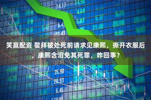 笑赢配资 鳌拜被处死前请求见康熙，撕开衣服后，康熙含泪免其死罪，咋回事？